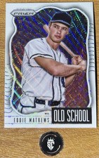 Eddie Mathews 2021 Panini Prizm Baseball Old School White Wave Prizm #OS-4