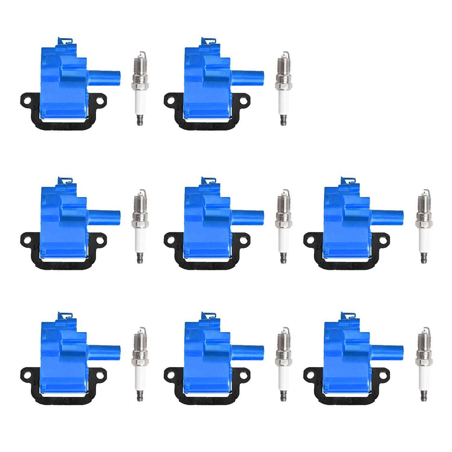 Aceon Bright Ignition Coil and Spark Plug Kit