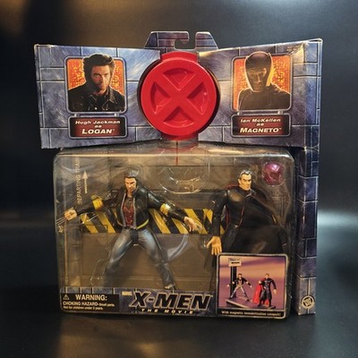 X-Men The Movie Logan vs. Magneto 2-Pack  6'' Action Figures Toy Biz 2000 NIB