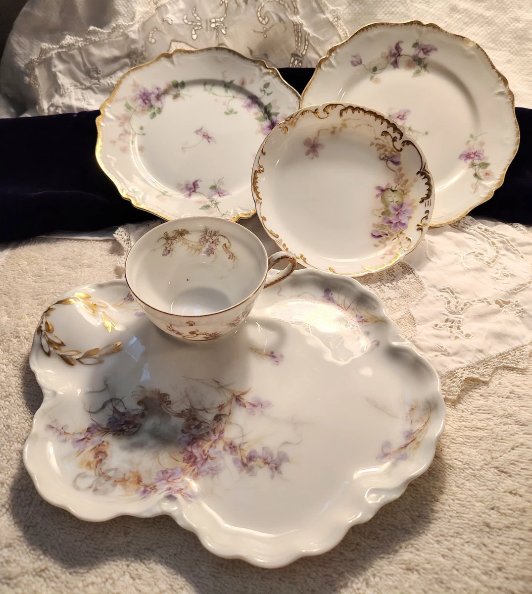 CH.FIELD HAVILAND 3点SET Ch Field Haviland Limoges In Haviland China & Dinnerware for sale