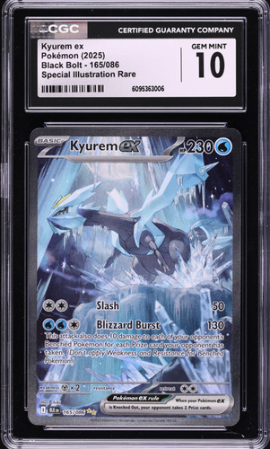 Kyurem ex 165/086 SIR Special Illustration Pokemon Black Bolt CGC 10 GEM MINT