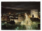 Hobart at Night, Macquarie & Elizabeth Streets, Tasmania, Australia, Postcard