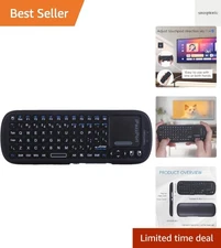 2.4G+Bluetooth Wireless Mini Keyboard with Touchpad and Mouse Compact Design,...