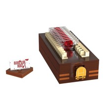 MOC DEXTER Trophy Blood Slide Box Building Set Horror Collectible Model for Fans