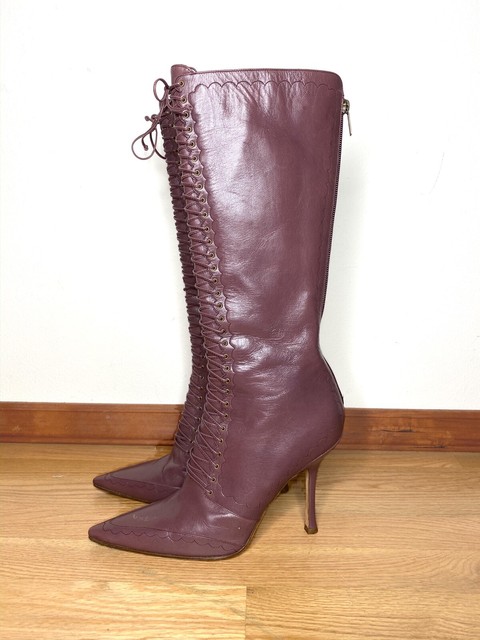 jimmy choo lace up boots