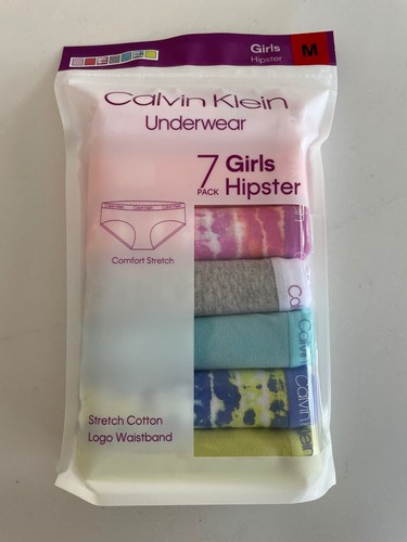Calvin Klein Girls Youth Hipster Underwear 7 Pack Stretch Cotton NEW sealed - Picture 2 of 9