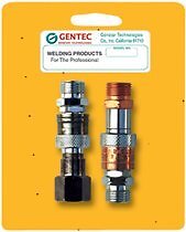Gentec QC-HHPRSP Quick Connector Set Hose to Hose Fuel Oxygen B-Size 9-16 in-18