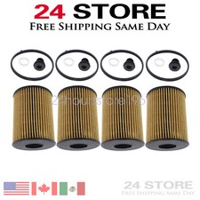 4Pcs High Quality Oil Filter Pack With Seals Fit 2021 Kia Optima 2.5L