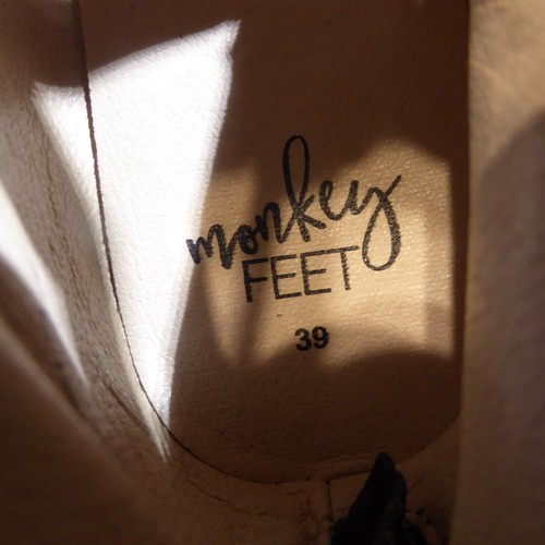 🩰 Monkey Feet elastische Ballerinas mit Kreuzriemen 8 M schwarz mit bunten Akzenten - Bild 8 von 15