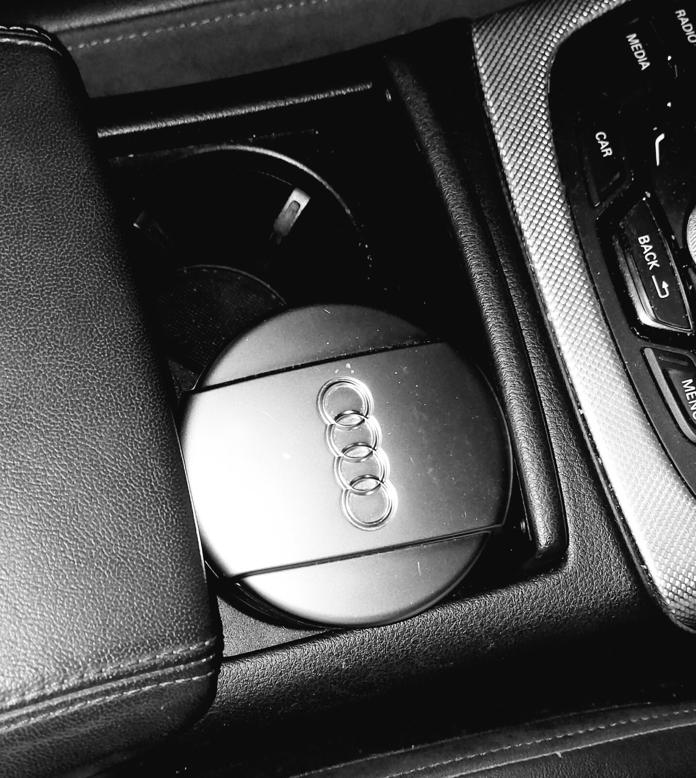 GENUINE AUDI ASHTRAY COIN HOLDER STORAGE CUP A3 A4 A5 Q3 Q5 Q7 NEW 8x0