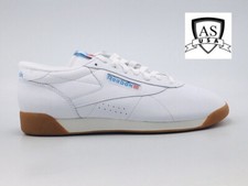 Reebok Womens Freestyle Low Sneakers GX2793 Leather Classic Shoe 6 White/Gum