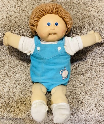 Vintage 80s Cabbage Patch Kids Boy Doll HM5 Tooth Coleco Elephant