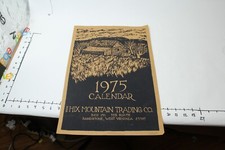 1975 Wolf Creek Printery West Virginia Wall Calendar SIGNED & Numbered 944/1000