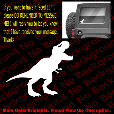 Dinosaur for Jurassic Park Vinyl Decal T-Rex Tyrannosaurus Raptor Reptiles AM019