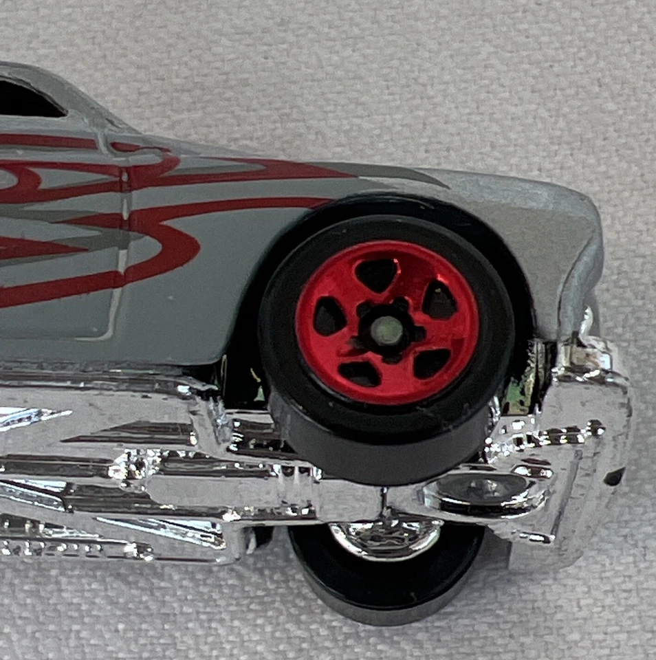 De colección 1988 Hot Wheels Redline Mercury cupé plata rojo llamas Mattel Tailandia como nuevo Foto 3 de 4