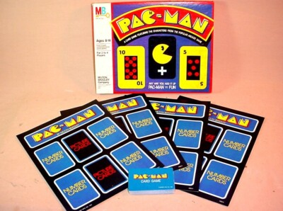 VINTAGE 1982 MILTON BRADLEY PAC MAN CARD GAME BASED ON THE CLASSIC ARCADE GAME