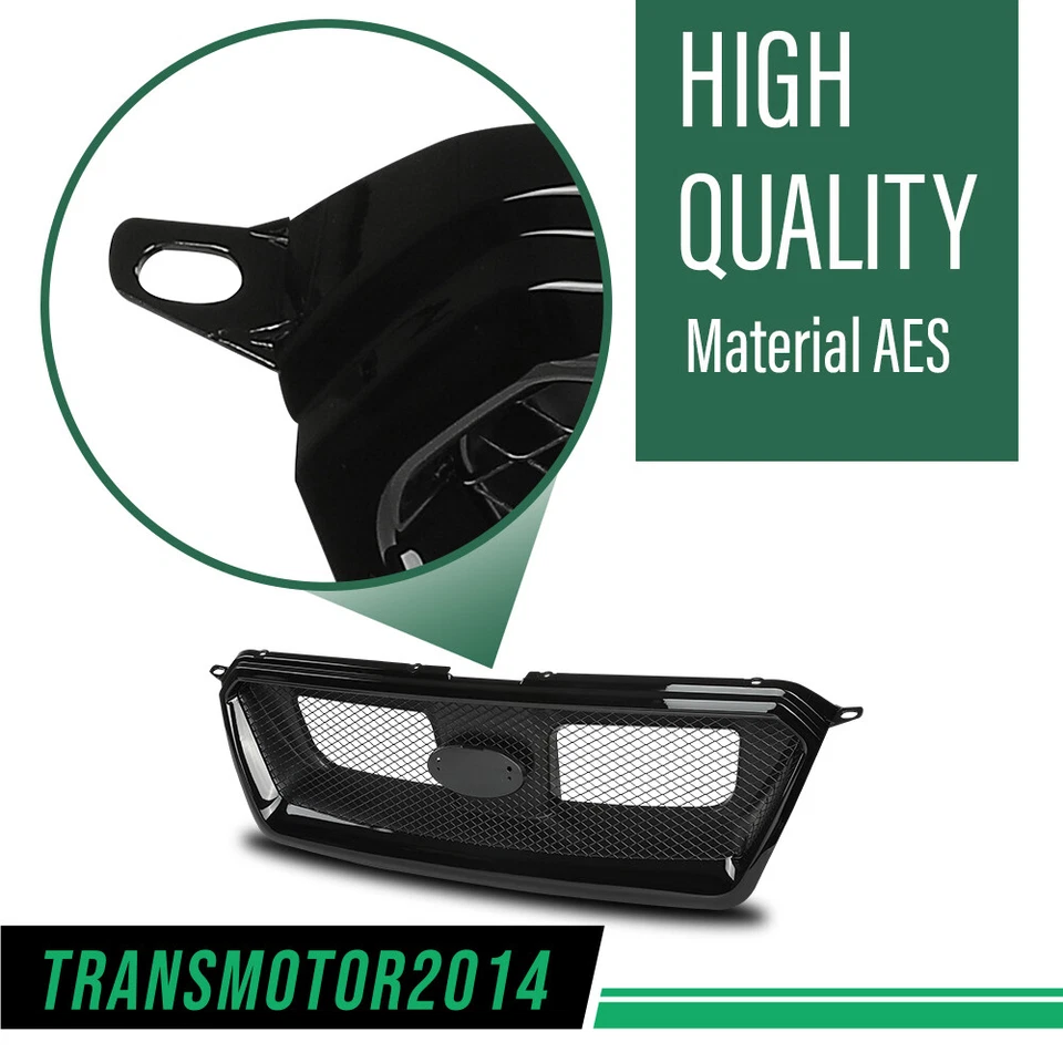 Front Grille Sport Style Fit For 2012-2016 Subaru XV Crosstrek Hybrid Impreza - Image 4 of 4