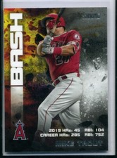2020 Stadium Club Bash and Burn #BAB2 Mike Trout Los Angeles Angels