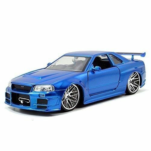 02 Nissan Skyline Gt R R34 Fast And Furious Brian Blue 1 24 Jada Toys For Sale Online Ebay