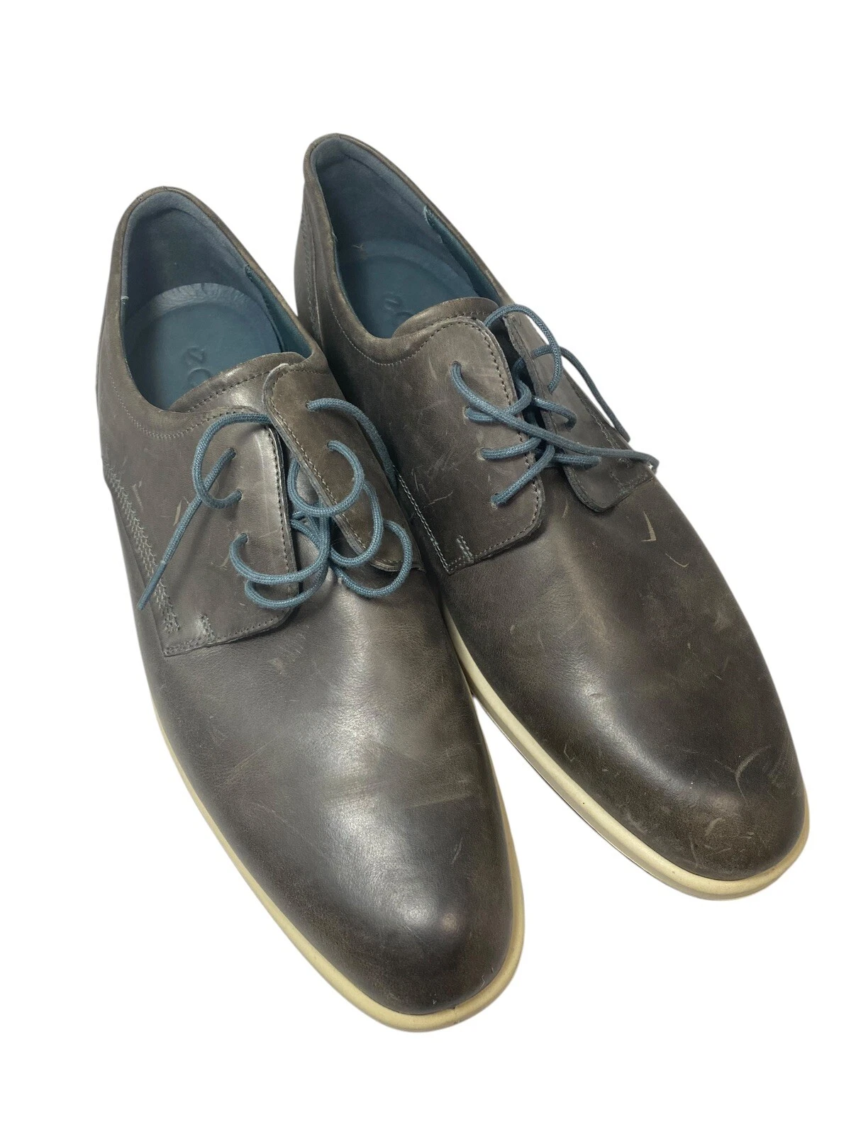 ECCO JARED BROWn PELLE OXFORDS SCARPE ELEGANTI DA LAVORO UOMO TG 13 5 EU 47