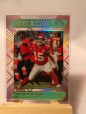 PATRICK MAHMOMES 2020 Panini Illusions CLEAR SHOTS EMERALD INSERT #1 CHIEFS