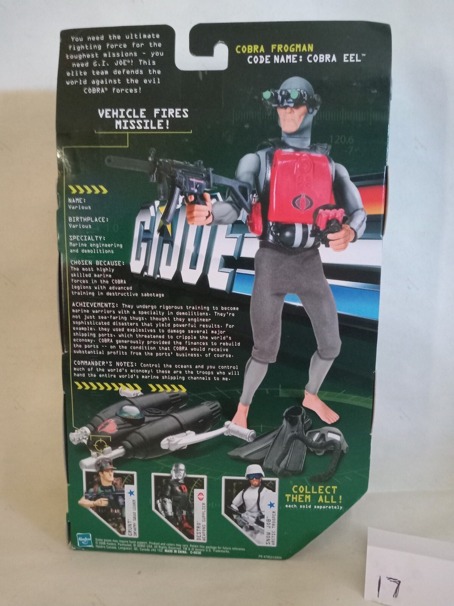 GI Joe Cobra Frogman Code Name: Cobra Eel 12” 1/6 Scale Action
