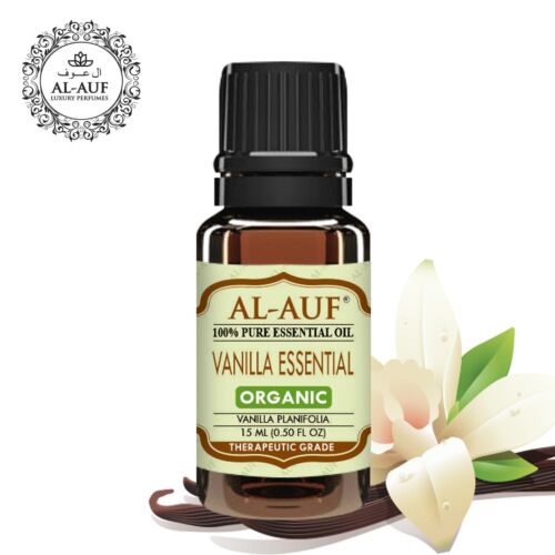 Vanilla Essential Oil 100%Pure Organic Therapeutic Grade By AL-AUF 15ml/250ml - Afbeelding 1 van 3