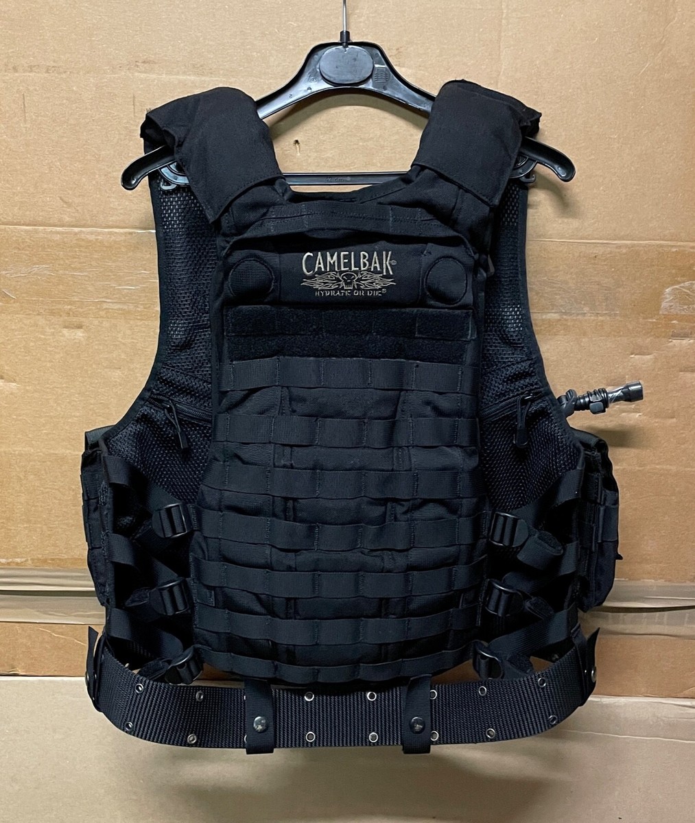 GENUINE US ARMY SF / SWAT CAMELBAK DELTA-5 TACTICAL VEST BLACK +
