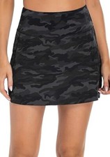 Black CHAMPION Tennis SKORT Compression SHORTS SWIM SKIRT Small