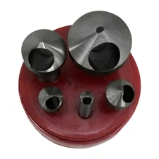 5 Pieces 90 Degrees #0-4 Straight Shank HSS Zero Flute Countersinks Deburring  