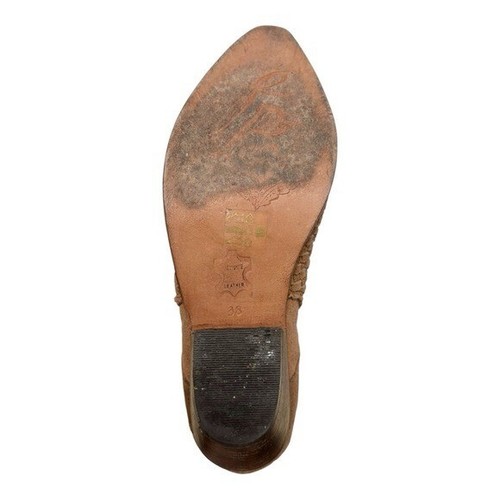 Free People Venture Ankle Boot Suede Tan Bootie Boots Size 38 - Picture 5 of 9