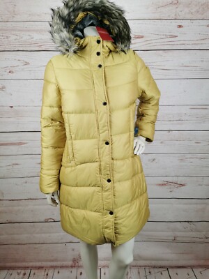  DANWEAR Damen Mantel Größe 42 gesteppt Jacke Steppjacke Parka Kapuze Fellimitat