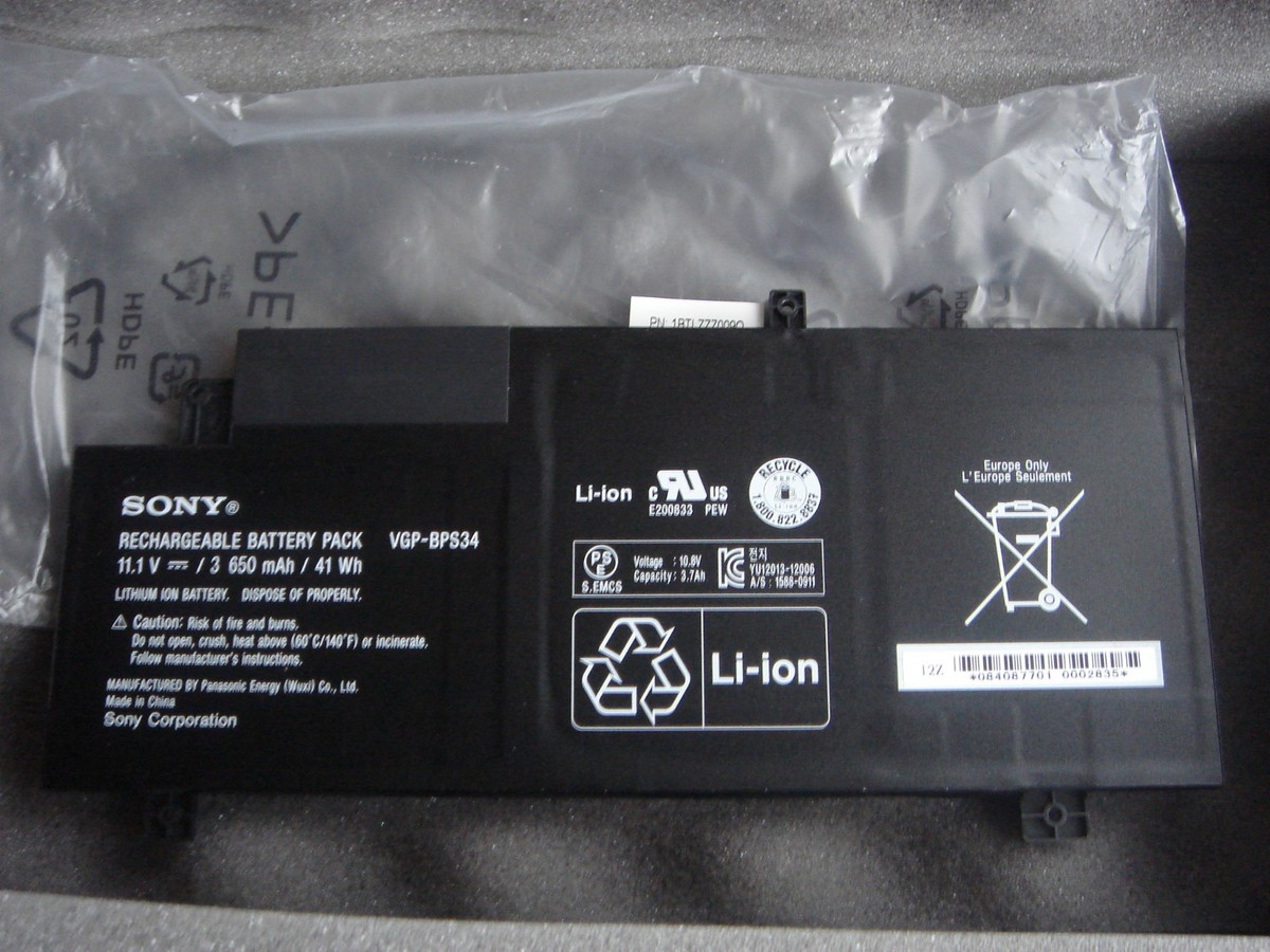 Batterie D'ORIGINE SONY VAIO VGP-BPS18 BPS18 ORIGINAL Battery ACCU