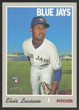 2019 Topps Heritage HIgh Number Elvis Luciano RC #576 Toronto Blue Jays
