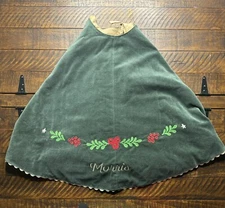 Pottery Barn Kids Rifle Paper Co. Velvet Tree Skirt Mono “Morris” Open Box