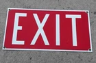Vintage Porcelain Exit Sign 15" x 8" VERY NICE !!!