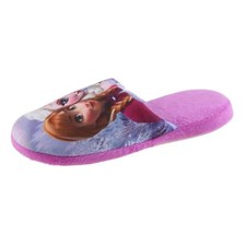DISNEY FROZEN Die Eiskönigin Hausschuhe Pantoffel Schlappen Mädchen Lila 27-38