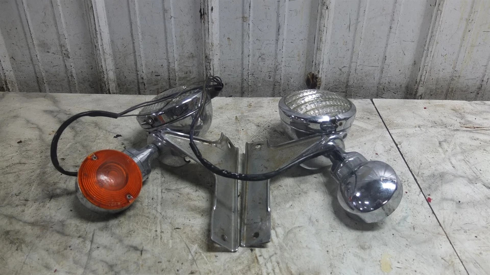 1996 Harley Davidson FLHT Electra Glide Front Headlights Head Lights Turn Signal - Image 2 of 4