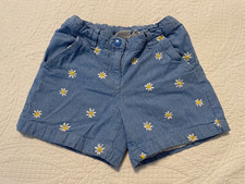 Hanna Andersson Blue shorts with Applique Daisies Size 130 US 10