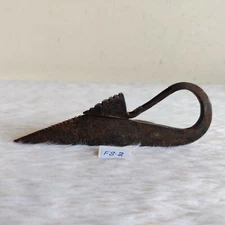 19c Vintage Original Tribal Steel Fire Striker Decorative Chakmak Flint Rare FS2