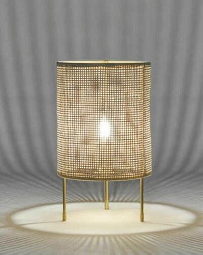 Port of Call by Jeff Banks modern Rattan Table Lamp Home