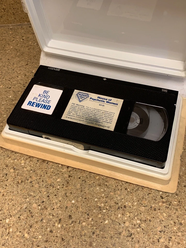 HOUSE OF PSYCHOTIC WOMEN VHS SUPER VIDEO CLAMSHELL PAUL NASCHY GIALLO HORROR - Image 3 of 3