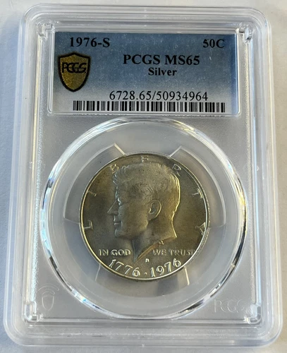 1976-S Silver Kennedy Half Dollar (50C) PCGS MS65