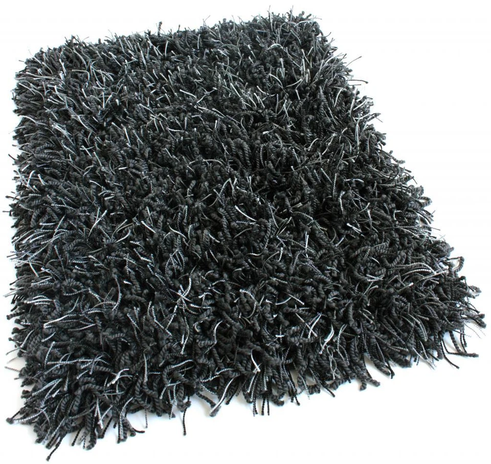 Koeckritz Bling Black Marble Indoor Super Shaggy 1.5" Thick 68oz Area Rug - Image 2 of 2