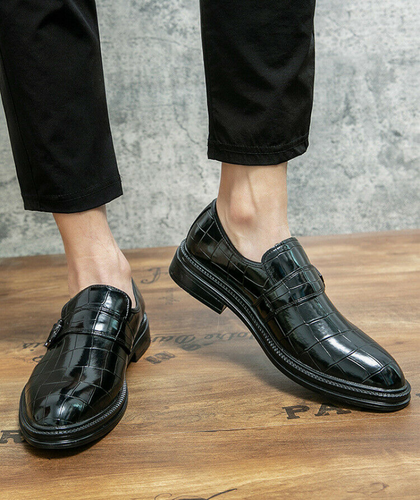 Mens Pointed Toe Leather Shoes Dress 