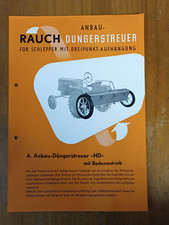 Prospekt Rauch Düngerstreuer Traktor Schlepper Zeitschrift  8