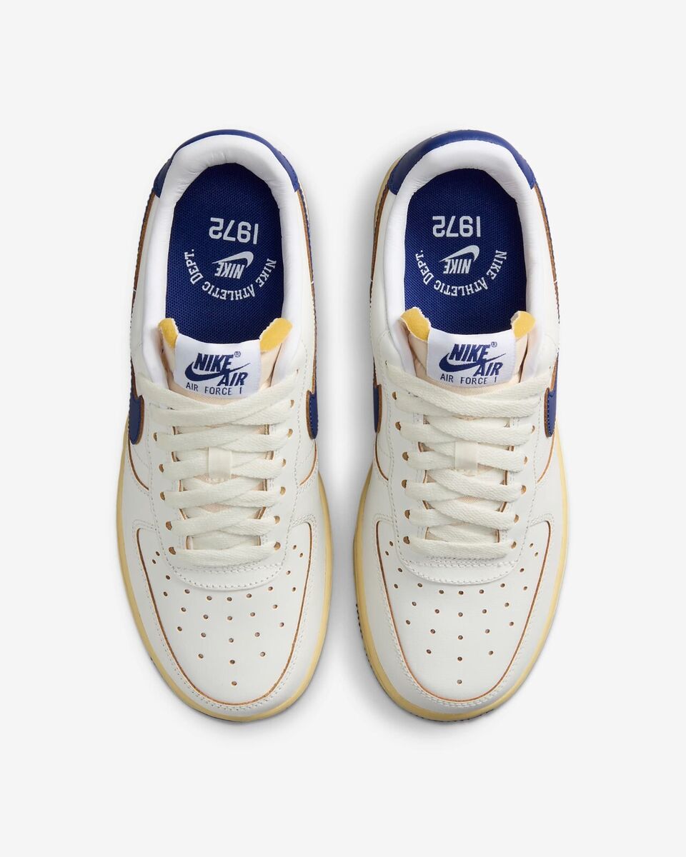 Nike Wmns Air Force 1 '07 Sail Pale Vanilla Royal Blue Nike Wmns Air Force 1 '07 Sail Pale Vanilla Royal Blue