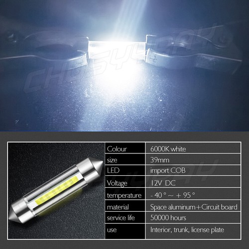 2X LED Dome Light for Freightliner Sprinter 2500 3500 02-17 Festoon Bulb 39MM - Foto 5 di 10