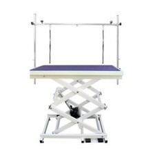 Pedigroom professional electric dog grooming table with H frame bar purple