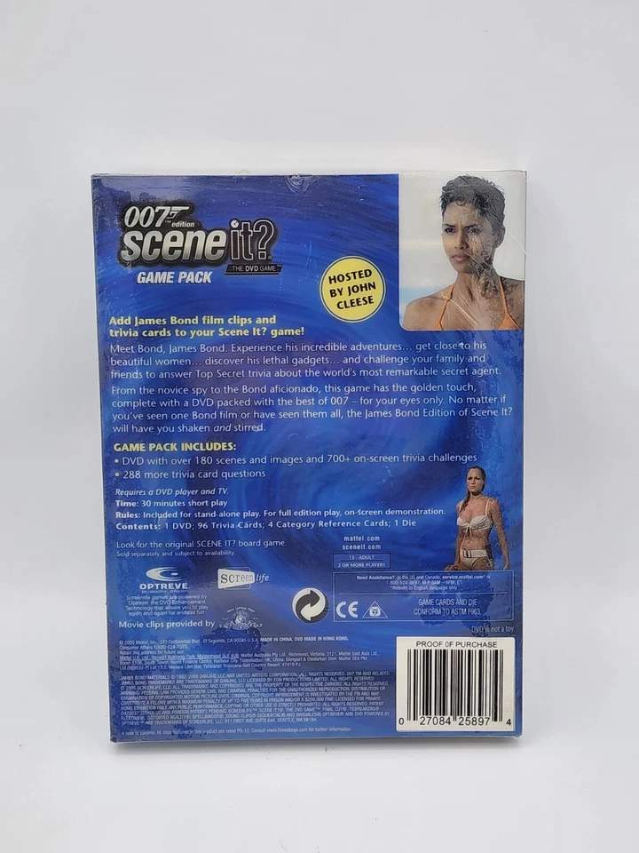 007 EDITION SCENE IT DVD GAME Trivia Game Pack Adult James Bond Party Movie NEW - Image 2 of 4